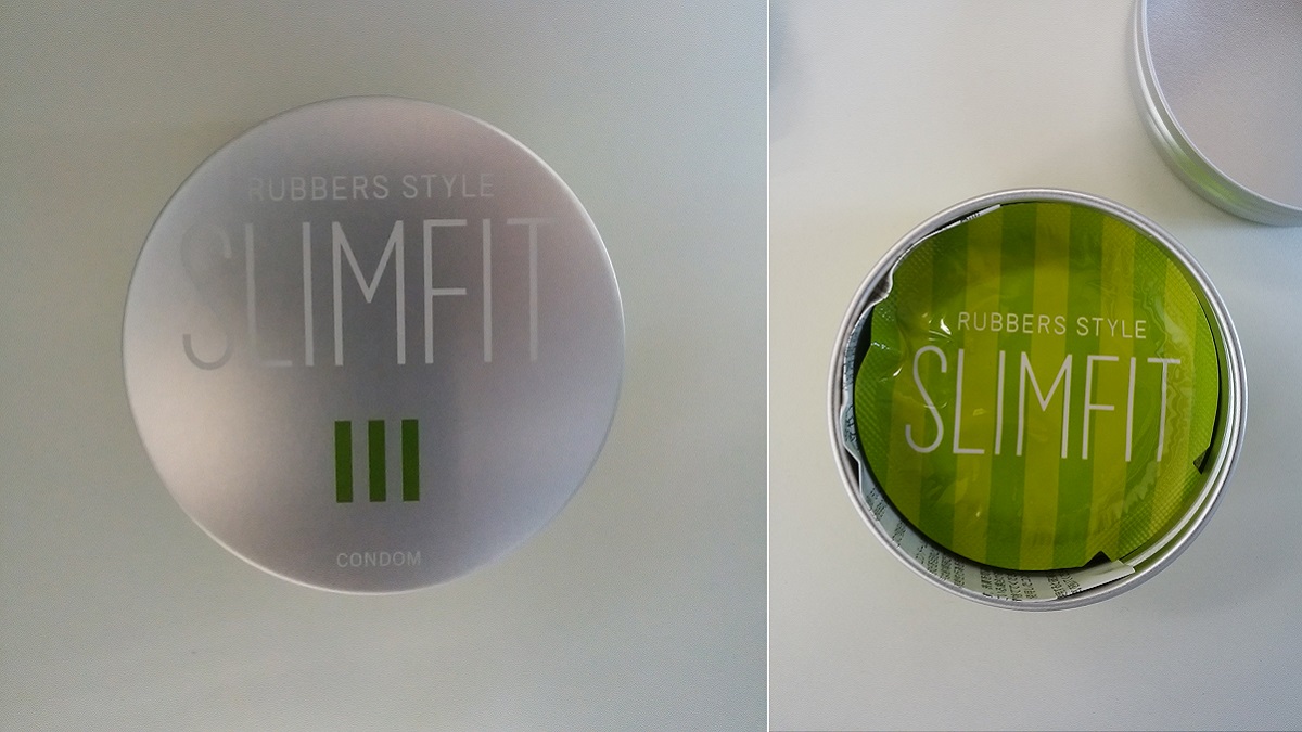 ファミマで売っていたおしゃれな缶入りコンドーム「RUBBERS STYLE」SLIM FITを使ってみました。